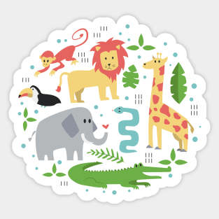 Jungle Animals Sticker